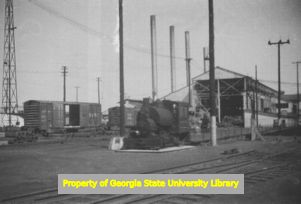 Atlantic Steel rail yard, Atlanta, Georgia, circa late 1930s or early 1940s