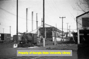 Atlantic Steel rail yard, Atlanta, Georgia, circa late 1930s or early 1940s