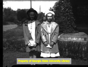 Two young women, possibly members of the Lennox family, Atlanta, Georgia, circa late 1930s or early 1940s