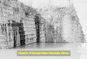 The inside of the Georgia Marble Company Quarry, Tate, Georgia, circa late 1930s or early 1940s