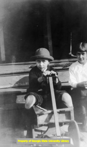 James Welch (?) and his sister Frances Welch, Atlanta, Georgia, January 8, 1925.
