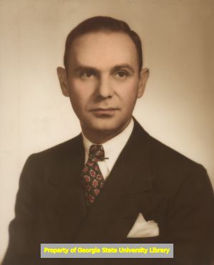 Portrait photograph of Ernest G. Welch as a young man, Macon, Georgia, after 1936.