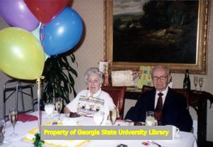 Frances and Ernest Welch at his 100th birthday celebration, Atlanta, Georgia, May 3, 2006.