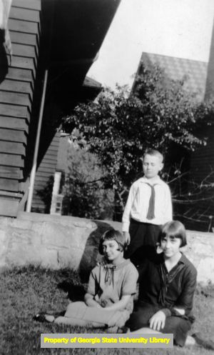 Frances Welch (left), James Welch, and Margaret Welch, Atlanta, Georgia, ca. 1925.