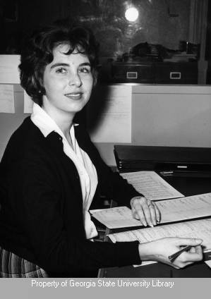 Janie Simantel with WSB logs