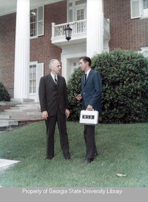 Aubrey Morris interviewed in front of White Columns