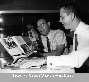 Jerry Vandeventer interviewing Norman Shavin in studio