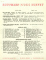 Southern Music Survey, 1963-06-10