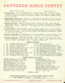 Southern Music Survey, 1964-03-09