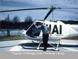 Officer Don with a helicopter