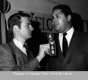 WSB reporter interviewing Maynard Jackson