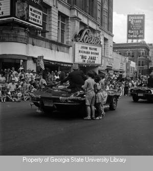 Bob Van Camp in Fourth of July parade