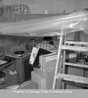 Tarp over studio