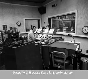 WSB broadcasting studio