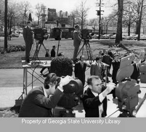 WSB-TV camera crews