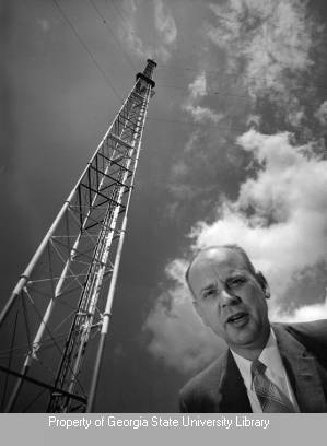 Man with WSB-TV tower