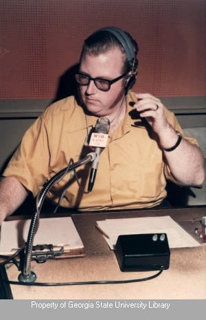 John Moore in studio