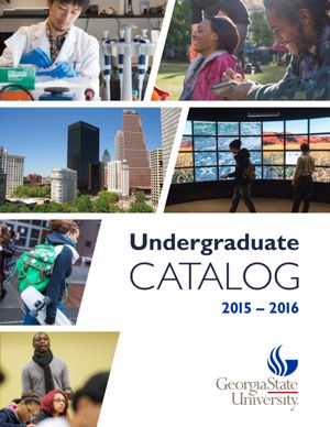 Undergraduate Catalog, Georgia State University, 2015-2016