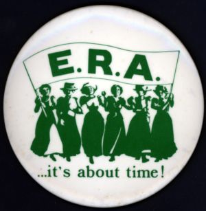 ERA� It's About Time! [button], circa 1980s