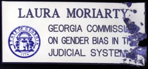 Georgia Commission on Gender Bias in the Judicial System [name badge], circa 1990s