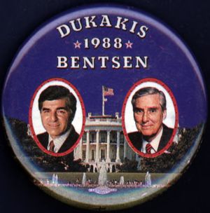Dukakis, Bentsen, 1988 [button], 1988