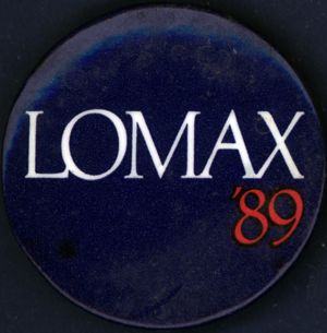 LOMAX '89 [button], 1989