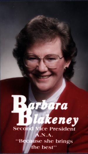 Barbara Blakeney [badge], circa 1990s
