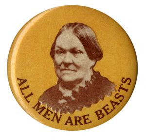 All Men are Beasts [button], circa 1970s