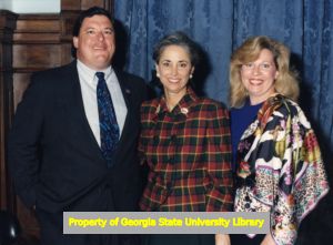 Rhubarb Jones, Cathey Steinberg, and Charm Jones, at the state capitol, Atlanta, Georgia, February 22, 1992.