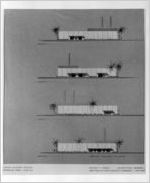 Architectural renderings of Eastern Air Lines Service Facilities Building, 1961