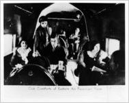 Passengers in the cabin of an Eastern Air Transport Curtiss Condor, circa early 1930s
