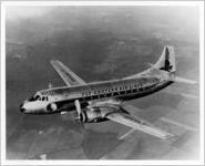 Eastern Air Lines Martin 4-0-4 aircraft in flight, circa 1950s