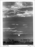 Sun rising over Atlanta Airport, 1980