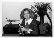 Carolyn Lee Wills in her office, circa 1960s