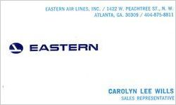 Carolyn Lee Wills business card, circa 1970s
