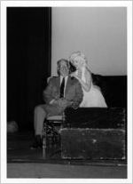 Marilyn Monroe impersonator at an Eastern Air Lines event, circa 1980s