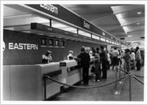 Eastern Air Lines ticketing counter, circa 1980s