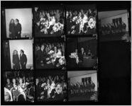 Carolyn Wills and other Eastern employees at event at Marriott Hotel in Atlanta [contact sheet], circa 1970s