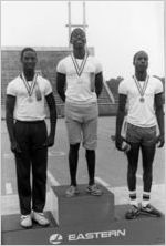 Winners of Eastern Air Lines-sponsored Decathlon Day for Anderson Boys Club, 1982