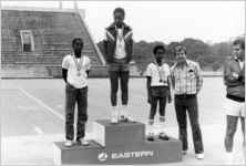 Winners of Eastern Air Lines-sponsored Decathlon Day for Anderson Boys Club, 1982