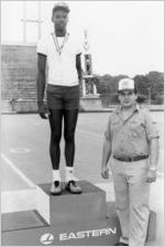 Winner of Eastern Air Lines-sponsored Decathlon Day for Anderson Boys Club, 1982