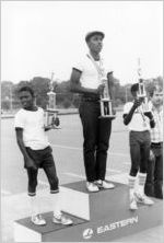 Winners of Eastern Air Lines-sponsored Decathlon Day for Anderson Boys Club, 1982