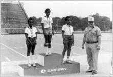 Winners of Eastern Air Lines-sponsored Decathlon Day for Anderson Boys Club, 1982