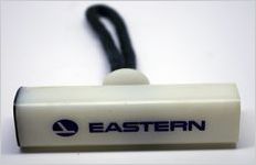 Eastern Air Lines ski boot holder, circa 1960s