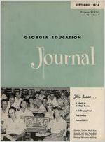Georgia Education Journal, 1954-09