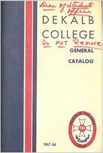 Dekalb College General Catalog, 1967-1968
