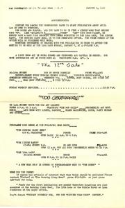 Flyer announcing a nascent, unnamed paper [the Great Speckled Bird] and events for Atlanta’s underground community, 1968