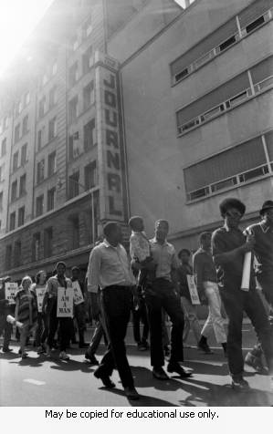 Atlanta sanitation workers strike, Georgia, April 13, 1970.