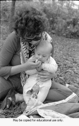 Coffin family in a park, Atlanta, Georgia, 1974.