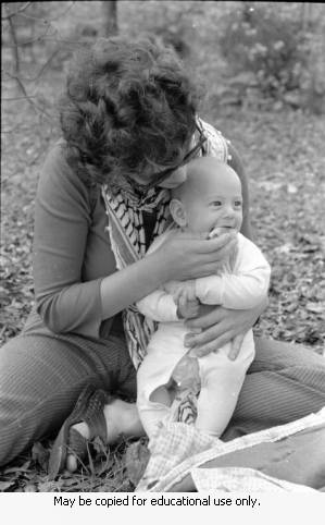 Coffin family in a park, Atlanta, Georgia, 1974.